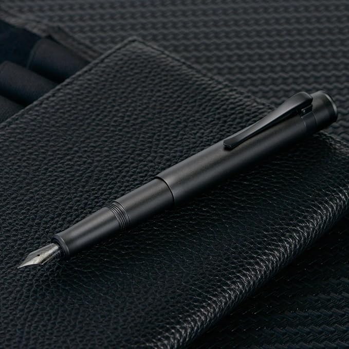 Hongdian M2 Black Forest Mini Fountain Pen, Medium Soft Nib & Sleek Shape - Image 4