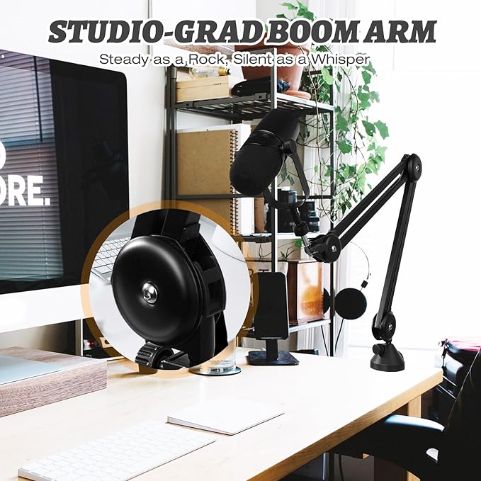 Mic Boom Arm – Heavy-Duty Microphone Stand - Image 3