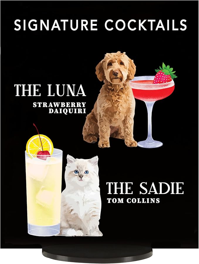 Pet Signature Drink Wedding Signs by Elation+Factory+Co.