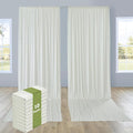 PartyVillage 50ft×15ft Ivory Backdrop Curtain by PartyVillage