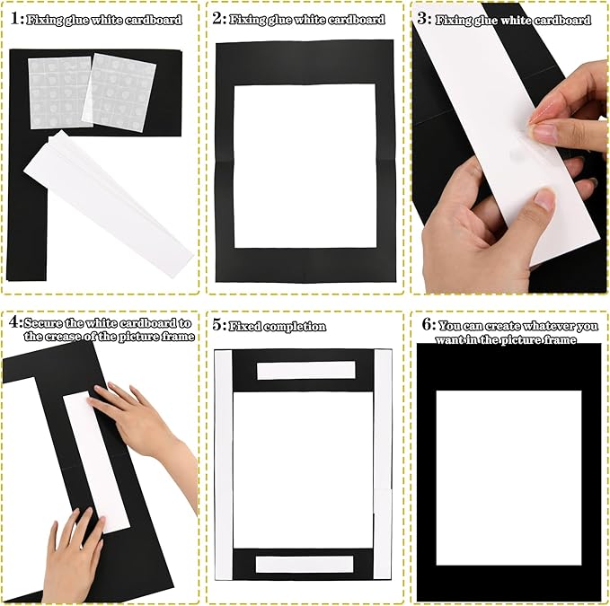 18pcs Blank Photo Booth Props Black Chalkboard Photo Booth Props Frame - Image 5