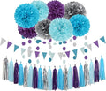 Purple-Blue Silver Frozen Christmas Party-Decorations by LastingSurprise