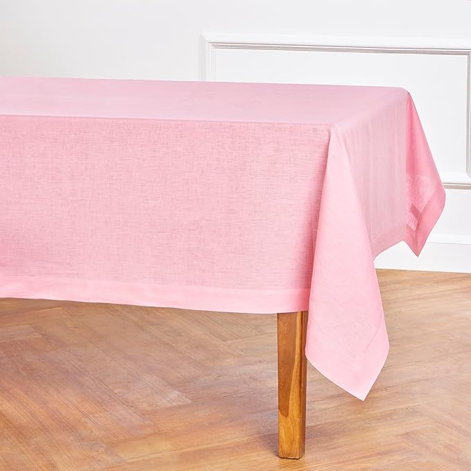 Solino Home Linen Tablecloth for Rectangle Tables 60 x 144 Inch - Image 4
