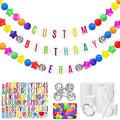 Giant Friendship Bracelet Garland Kit, DIY Birthday Banner by Simgoing
