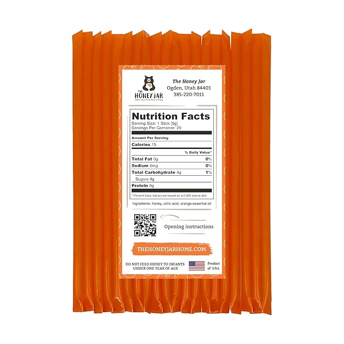 The Honey Jar Orange Flavored Honey Sticks - Image 2