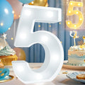 Pooqla LED Light Up Numbers, Warm White and Cool White Decorative Lighted by Pooqla