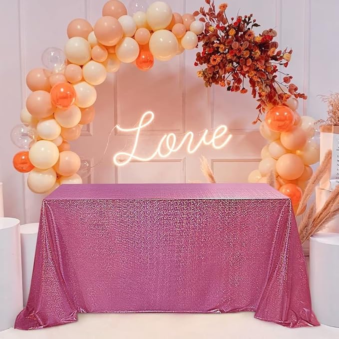 Fitable Sequin Tablecloth for Parties 60x120 Inch - Image 2