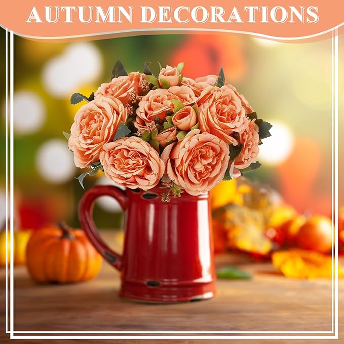 8 Bundles Artificial Peonies Flowers Boho Faux Flowers Arrangements Artificial - Image 4