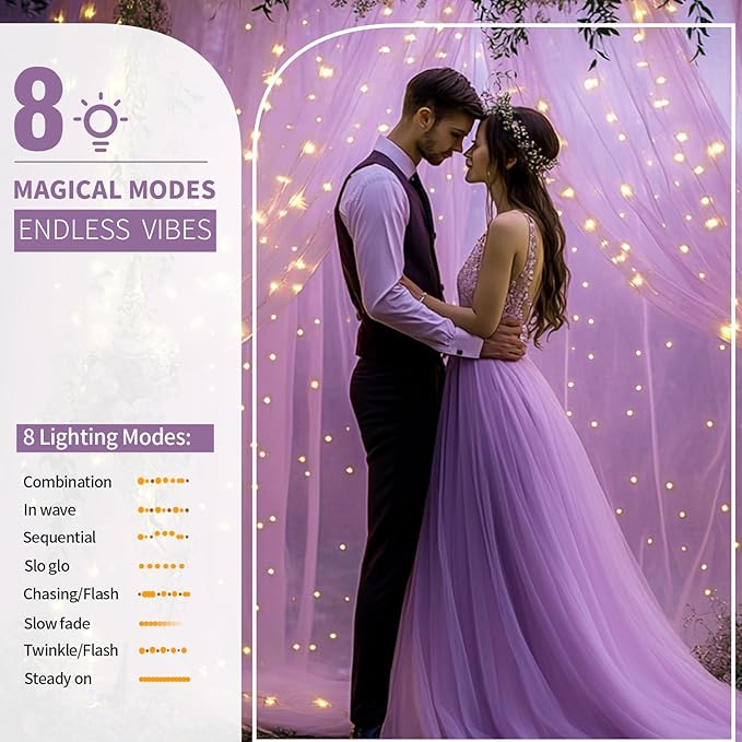 Lavender Tulle Backdrop Curtain - Image 4