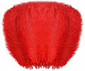 YAKRUNA 30PCS Red Ostrich Feathers Bulk 12-14 Inches by YAKRUNA