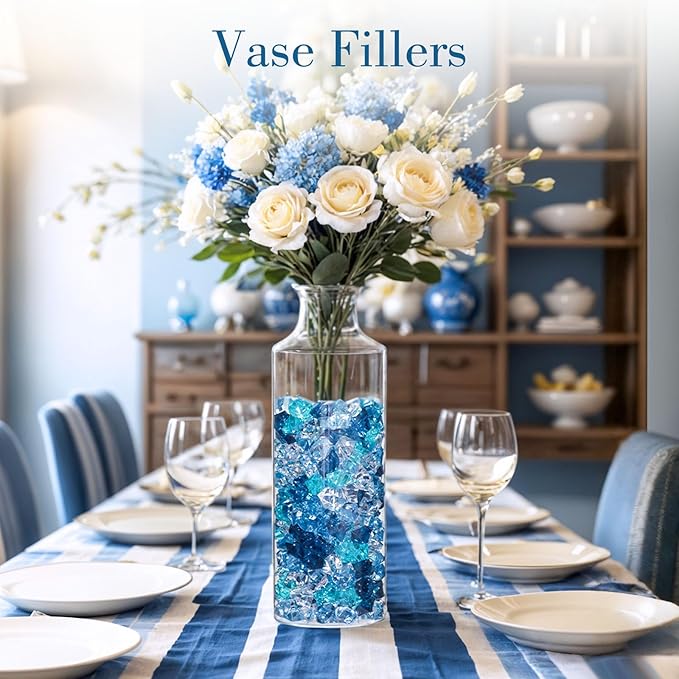 DomeStar 500PCS Fake Ice, Vase Fillers Fish Tank Decor Table Scatter Decoration - Image 2