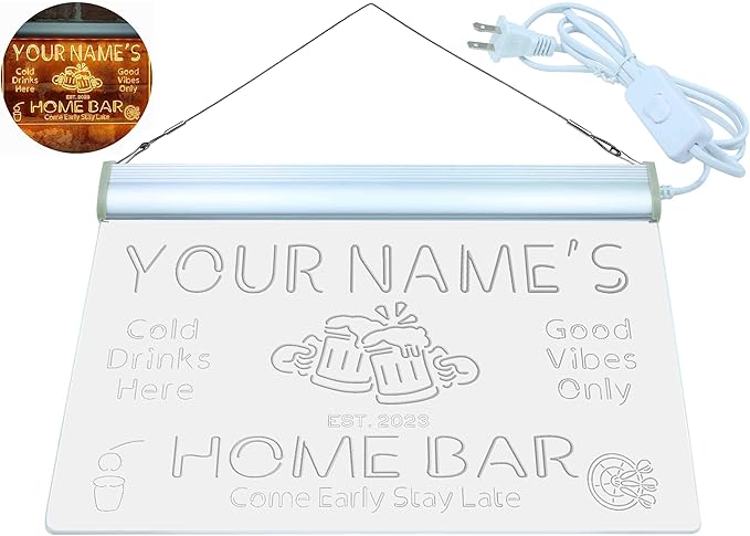 ADVPRO Personalized Your Name Custom Home Bar Beer Established Year Single - Image 9