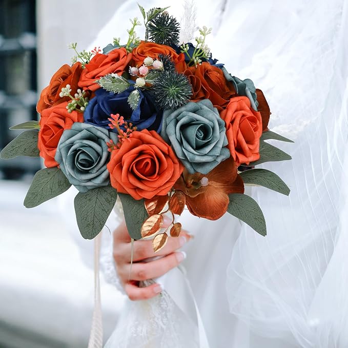Artificial Flowers Combo for DIY Wedding Bouquets Combo Centerpieces - Image 3