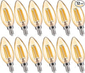 FLSNT LED Candelabra Light Bulbs 40W Equivalent, B11 E12 Small Base Chandelier by FLSNT
