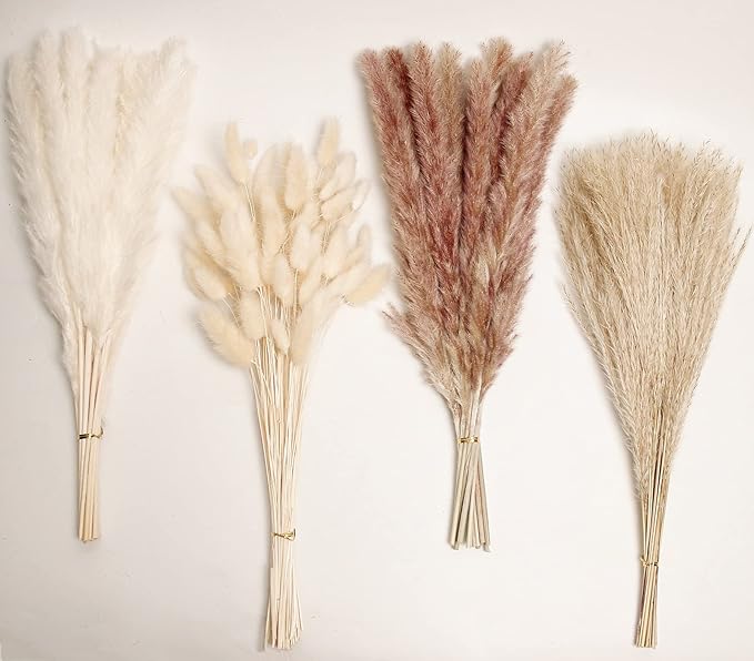 Natural Dried Pampas Grass Decor, Reed Grass Bouquet by ANPROOR