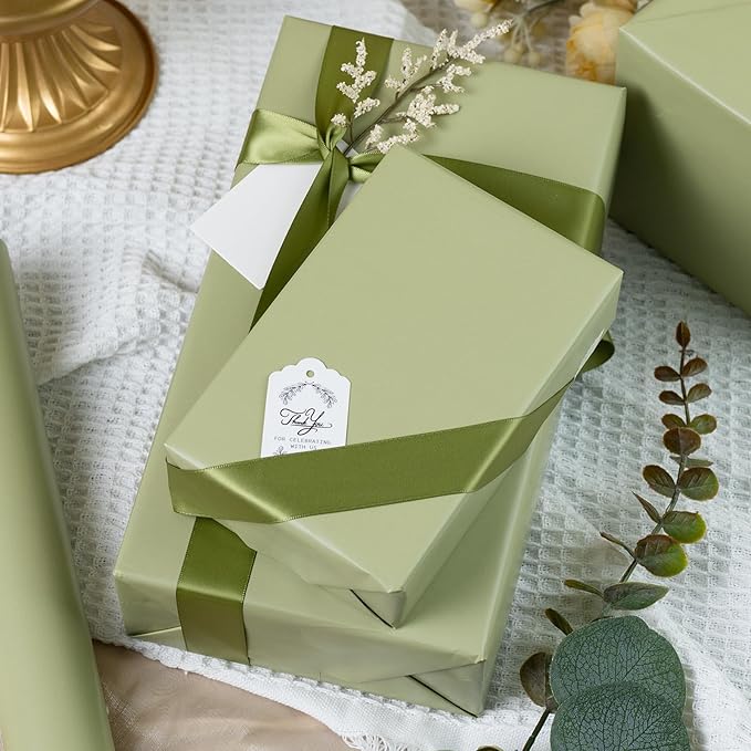 Garbendy Gift Wrapping Paper Roll-Solid Color Pearly-Lustre Paper, Valentine's - Image 4
