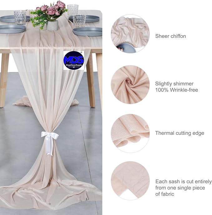 MDS Halloween Chiffon Table Runner - Image 6