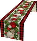 Christmas Table Runner, Seasonal Winter Xmas Holiday Farmhouse Table Cloth by Unknown