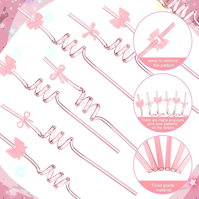 Yungyan 24 Sets Pink Bow Party Favors Goodie Cups - Image 4