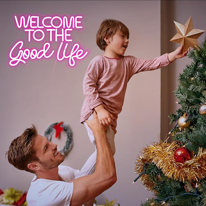 Welcome To The Good Life Neon Sign Letter LED Neon Lights Dimmable USB Powered - Image 7