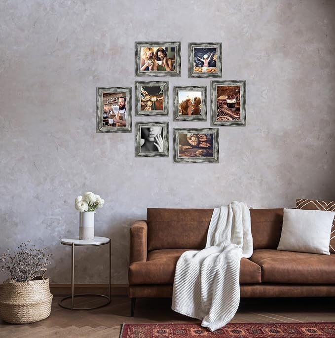 5x7 Picture Frames Set of 4 Vintage Photo Frame, Rustic Retro Photo Frame - Image 4