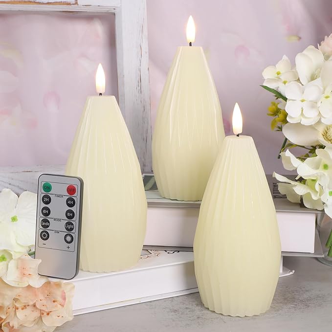 Silverstro Irregular Flameless Candles - Image 7
