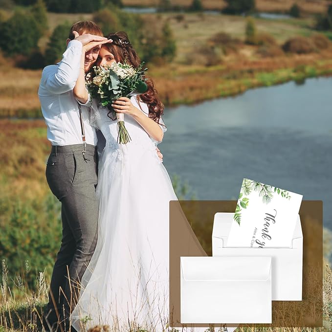 gisgfim 1000 Pcs A2 Envelopes 4.375x5.75 Inches Self Adhesive Invitation - Image 6