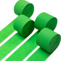 PartyWoo Crepe Paper Streamers 4 Rolls 328ft, Pack of Lime Green Crepe Paper by PartyWoo