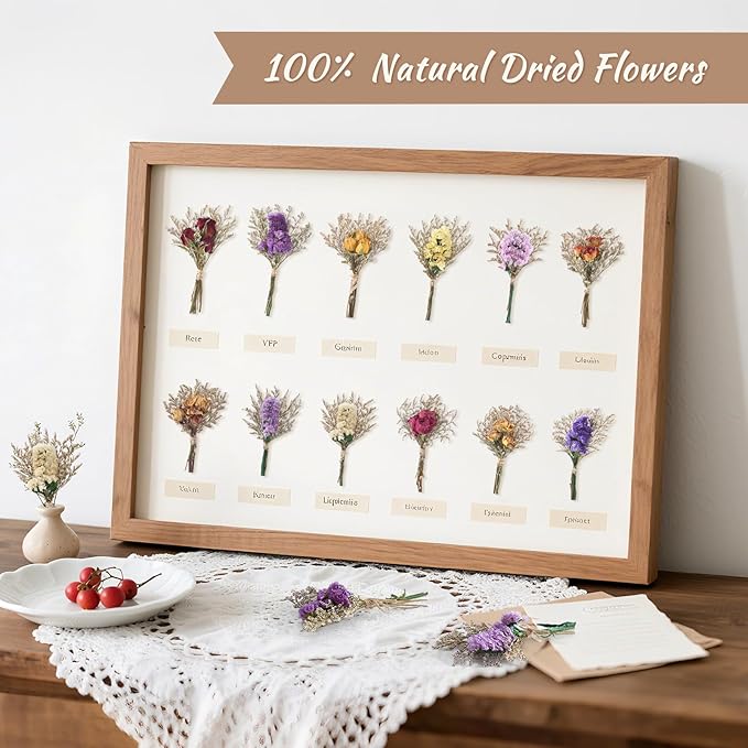 12/24 PCS Charming Dried Flowers Bouquet - Image 4