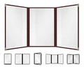 Goodsmart Restaurant Menu Covers – 25 Pack Burgundy 6-View Trifold 8.5" x 14" by ACISuperPower