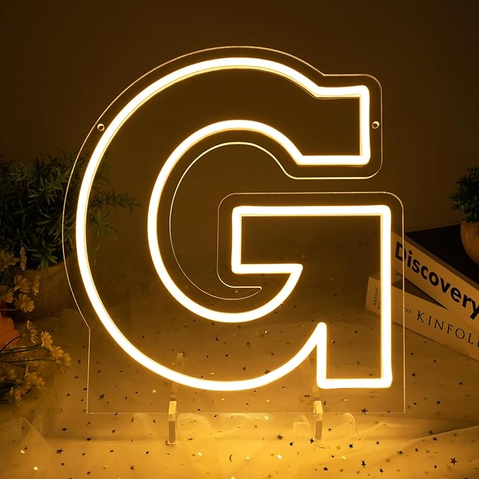 Light Up Letters G, Led Marquee Letter Lights Neon Sign, 13.9" Height by MissAudrey