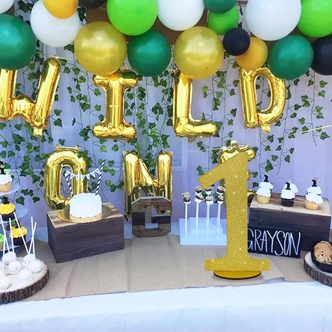 TONIFUL 11.8 Inch Gold Glitter Numbers Table Centerpieces 0-9 Birthday Party - Image 5