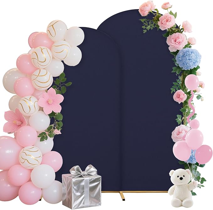 Wedding Arch Covers Arch Backdrop Cover Arch Stand Covers 7.2FT 6FT Set 2 Arch by Unknown