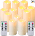 Waterproof Flickering Flameless Candles, Outdoor Indoor Candles by Enpornk