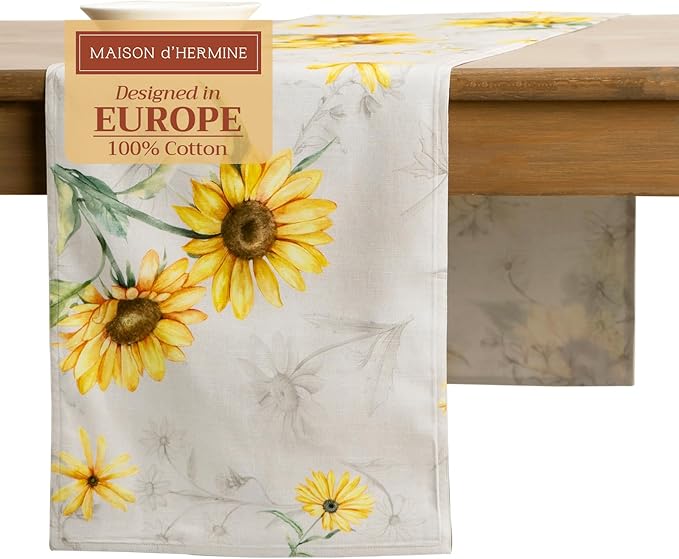 Maison d' Hermine Table Runner 100% Cotton Double Layer Table Runners 72 inches by MaisondHermine