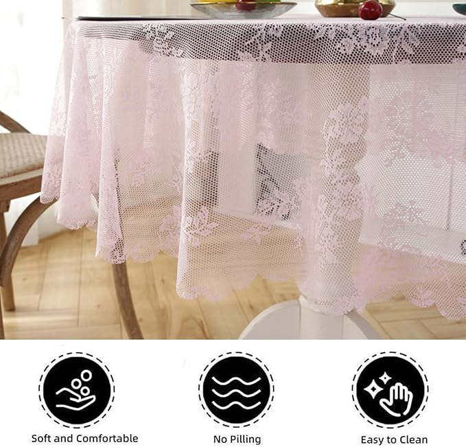 Jeloris Round Lace Tablecloth - Image 5