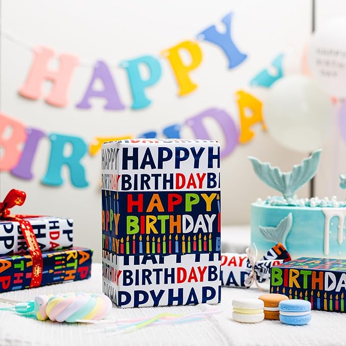Birthday Wrapping Paper Roll - Image 2