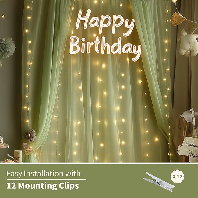 Sage Green Tulle Backdrop Curtain - Image 7