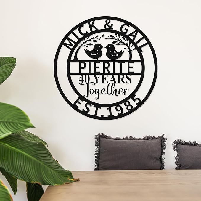 Personalized 40th Wedding Anniversary Sign Gifts - Image 5
