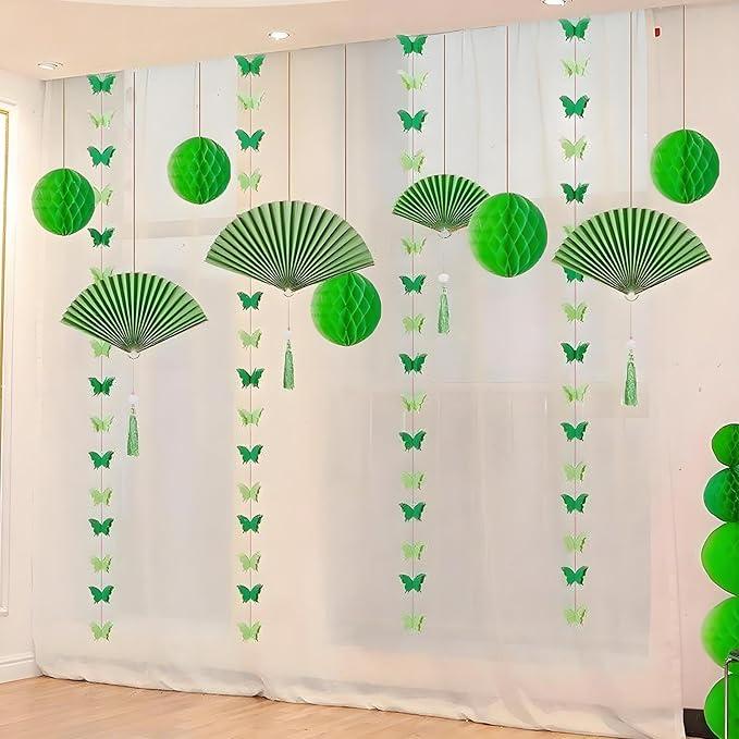XIKSXITN Green Paper Honeycomb Balls - Image 4