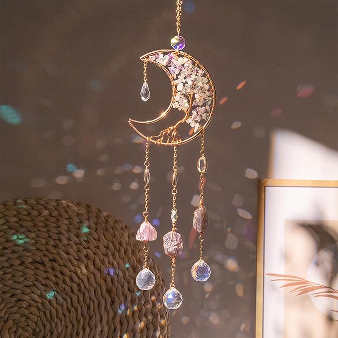 TUOKING Crystal Moon Suncatchers - Image 2