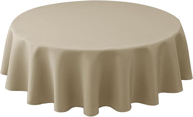 Biscaynebay Textured Fabric Round Tablecloths 60" by Biscaynebay