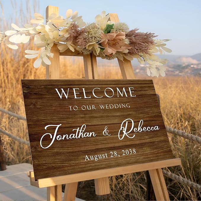 Welcome To Our Wedding Sign, Engagement Party Sign, Rustic Decorations - Image 2