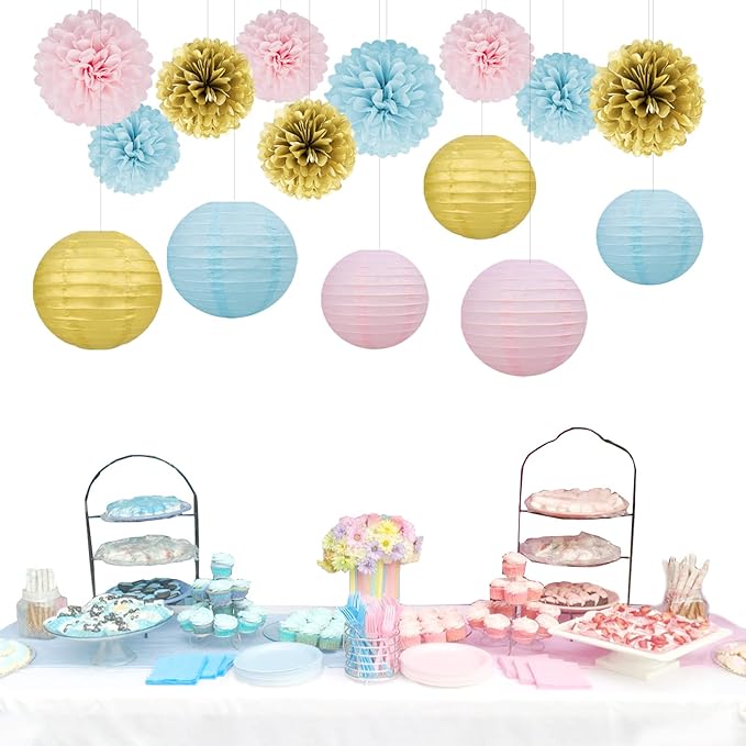 Gender Reveal Decorations Blue Pink - Image 6