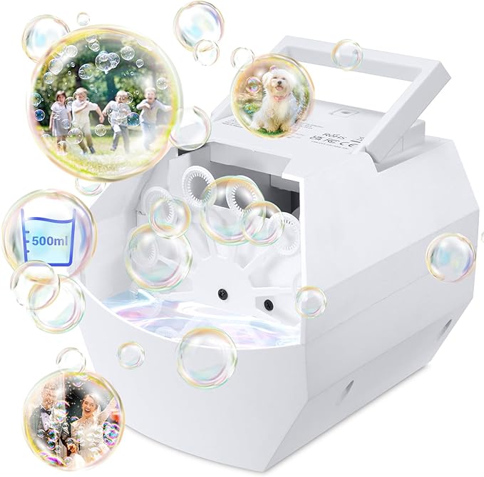 Theefun Bubble Machine: 500ML Automatic Bubble Blower Max 15000 Bubbles per Min by Theefun