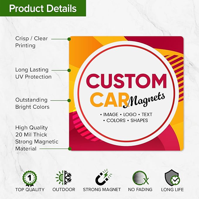 Custom Die Cut Car Magnet, Personalized Sign - Image 6