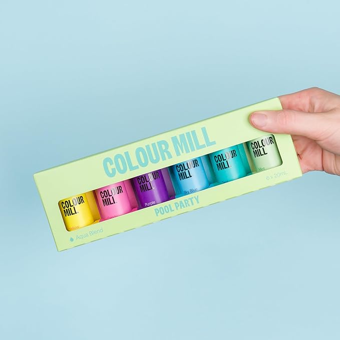 Colour Mill Pool Party Pack Aqua Blend Water-Based Food Coloring, 20 - Image 2