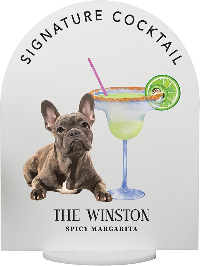Pet Signature Drink Wedding Signs by Elation+Factory+Co.