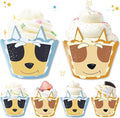Cartoon Blue Dog Cupcake Wrappers 20pcs Dog Family Cupcake Liners Baking Cups by Unknown