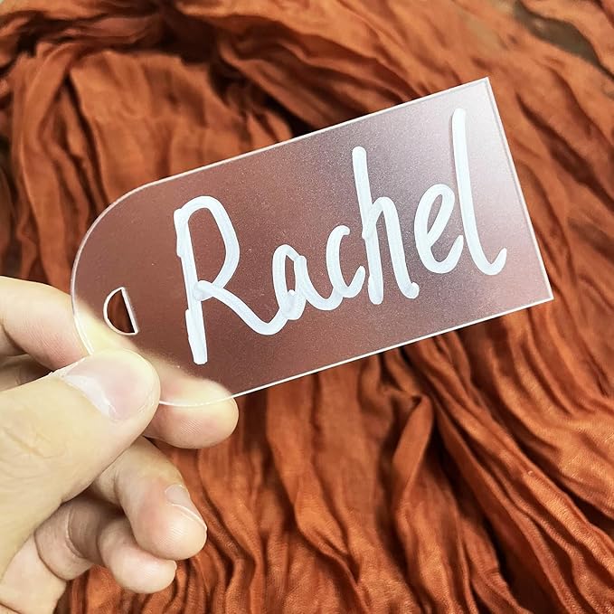 50Pcs Acrylic Place Card for Wedding Frosting Acrylic DIY Table Seating Cards - Image 9